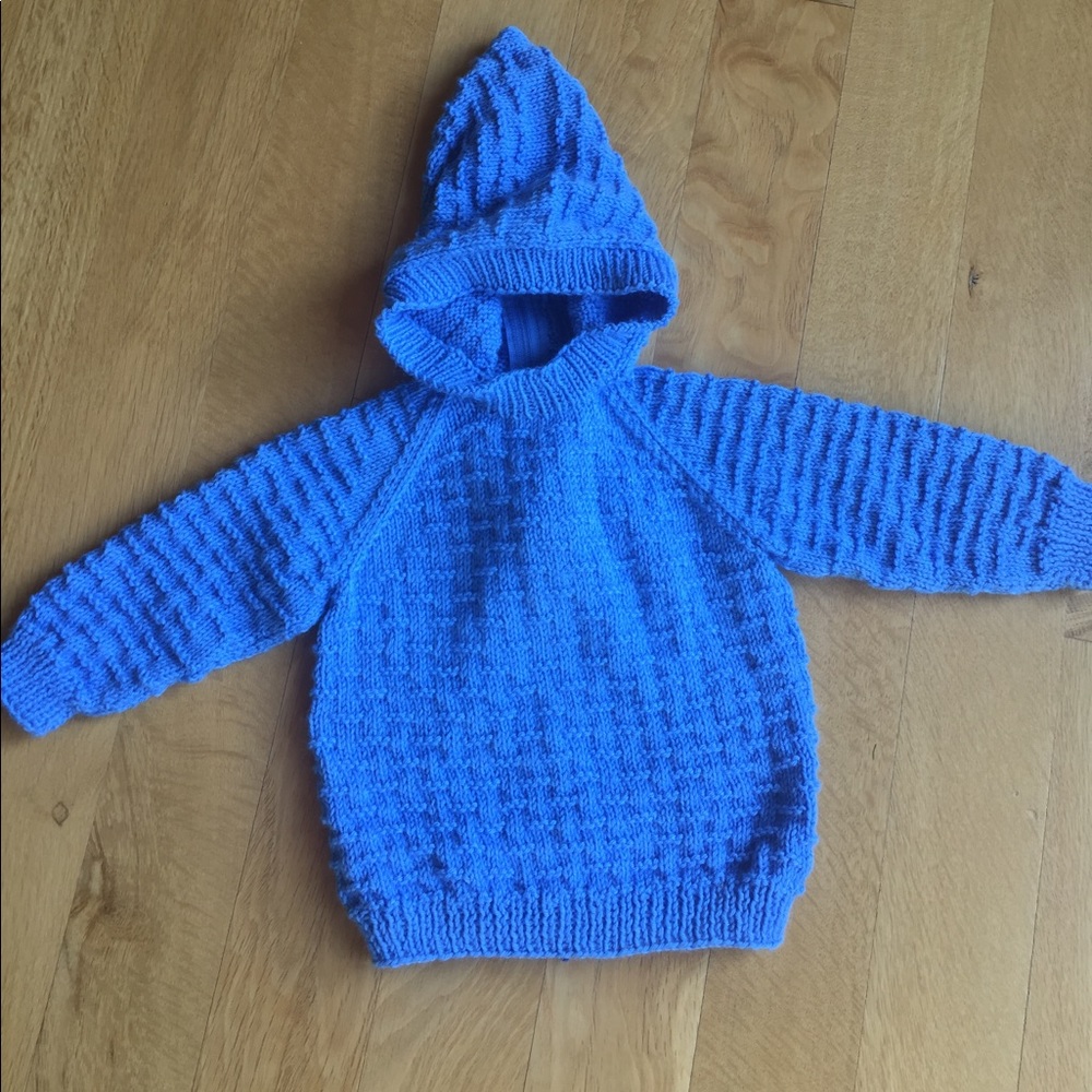 Infant Zip Up The BACK Hooded Sweater
